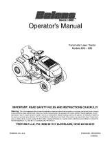 Bolens TRANSMATIC LAWN TRACTOR 660 User manual