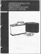 Bose 901 Series II User manual