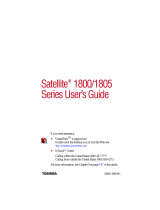 Toshiba 1805-S208 User manual