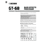 Boss GT-6B User manual