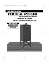 Brinkmann Charcoal/Wood Smoker Grill User manual