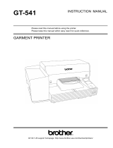 Brother GT541 User manual