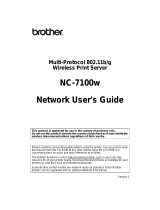 Brother NC-7100W User manual
