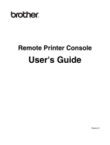 Brother Remote Printer User manual