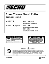 Echo SRM-2400 TYPE 1E - 04-98 User manual