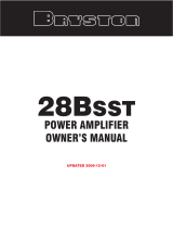Bryston 28BSST User manual