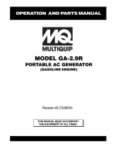 MQ Multiquip GA29R User manual