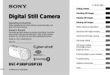 Sony Cyber Shot DSC-P150 User manual