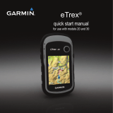 Garmin eTrex 20 Quick start guide
