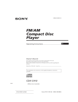 Sony CDX-C410 User manual