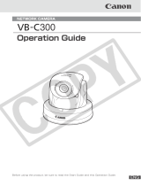 Canon VB-C300 User manual