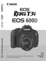 Canon EOS Rebel T3i 600D User manual