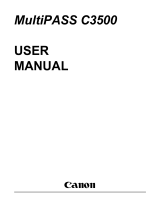 Canon C3500 User manual