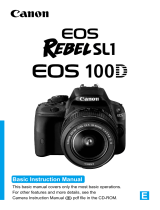 Canon EOS Rebel SL1 User manual
