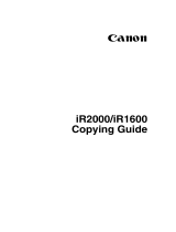 Canon iR1600 Series User manual