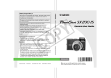 Canon Sx200 Is User manual