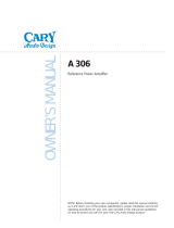 Cary Audio Design A 306 User manual
