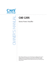 Cary Audio Design CAD-120S User manual