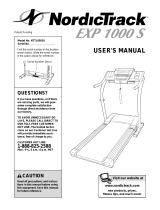 NordicTrack Exp 1000 s User manual