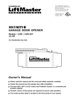 Chamberlain LiftMaster Security+ 1265-267 1/2 HP User manual