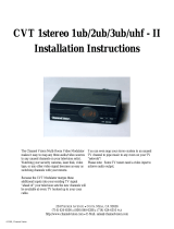 Channel Vision CVT1stereo-II User manual