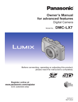 Panasonic DMCLX7 User manual