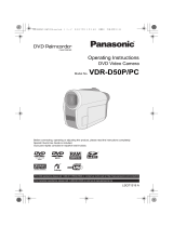 Panasonic VDR-D50PC User manual