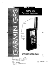 Garmin GPS 75 User manual