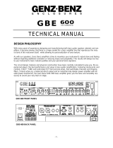 Coustic GBE 600 User manual