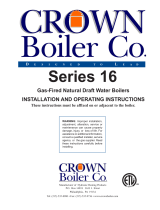 Crown Boiler 16 Series and User manual