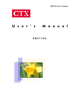 CTX Monitor PR711FL User manual