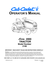 Cub Cadet 2518 User manual