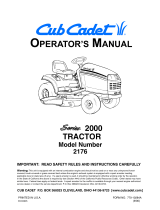 Cub Cadet GT2523 User manual