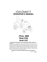 Cub Cadet GT 3235 User manual