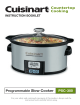 Cuisinart PSC-350 User manual