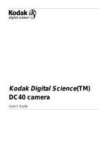 Kodak Digital Science DC40 User manual