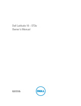 Dell Latitude 10 - ST2e User manual