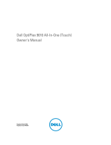 Dell OptiPlex 9010 All-In-One Touch User manual