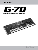 Roland G-70 User manual