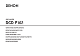 Denon DCD-F102 User manual