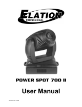 Elation 700 II User manual