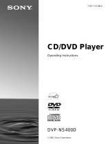 Sony DVPNS400D User manual
