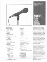 Electro-Voice 1777 User manual