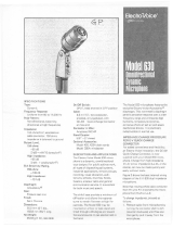 Electro-Voice 630 User manual