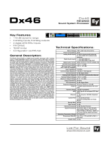 Electro-Voice Dx46 User manual
