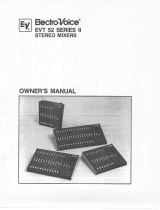 Electro-Voice 52 Series II Owner's manual