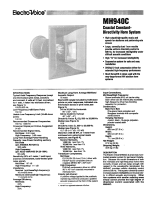 Electro-Voice MH940C User manual