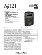 Electro-Voice Sb121 User manual