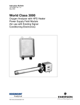 Emerson World Class 3000 O2 Analyzer User manual
