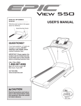 Epic Fitness View 550 User manual